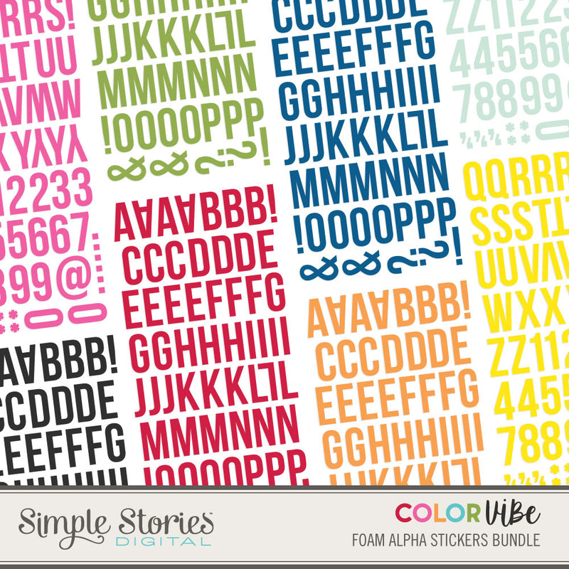 Color Vibe Digital Typeset Alpha - Basics