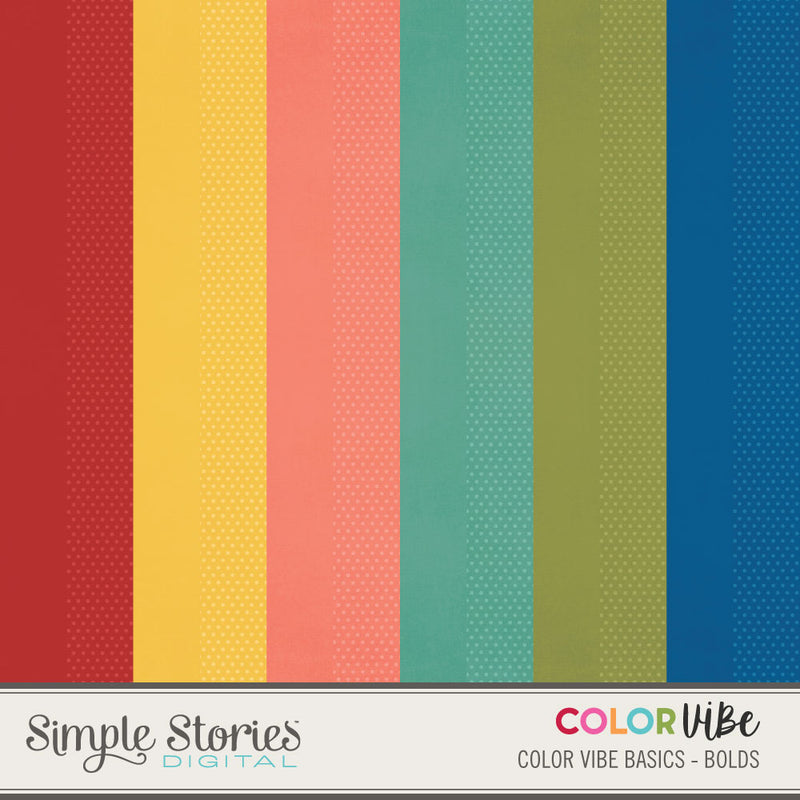 Color Vibe Digital Typeset Alpha - Brights