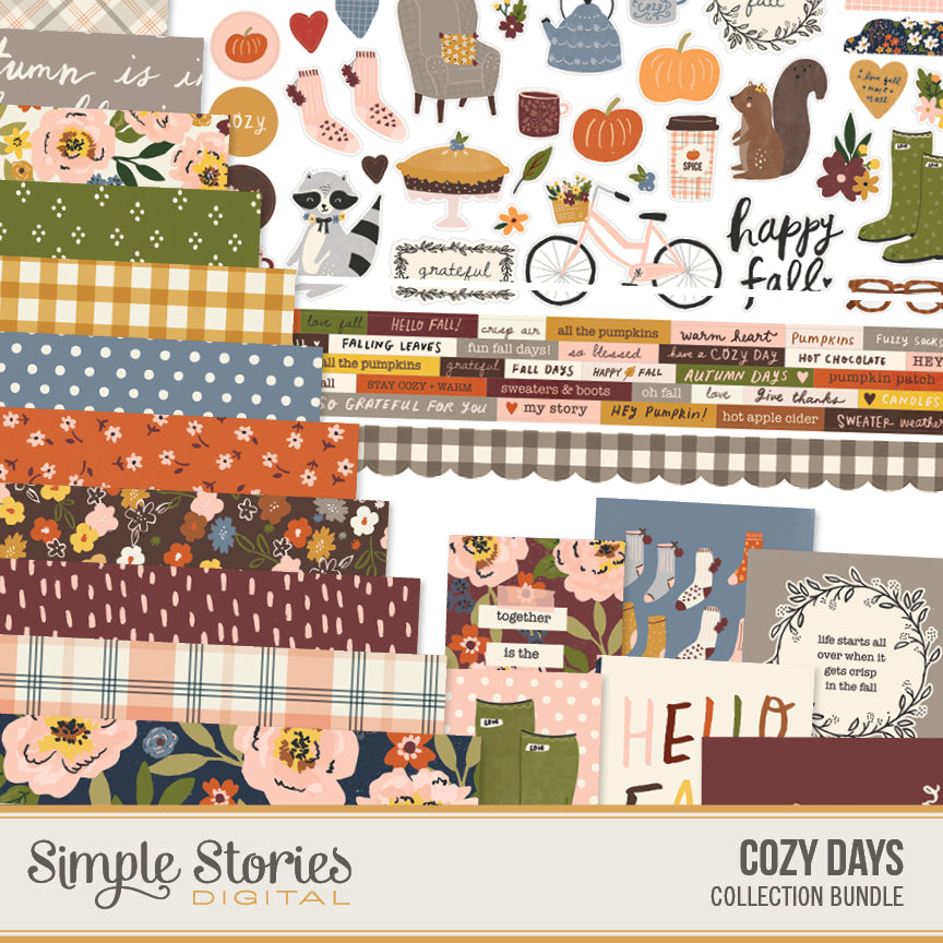 Cozy Days Digital Collection Kit Bundle