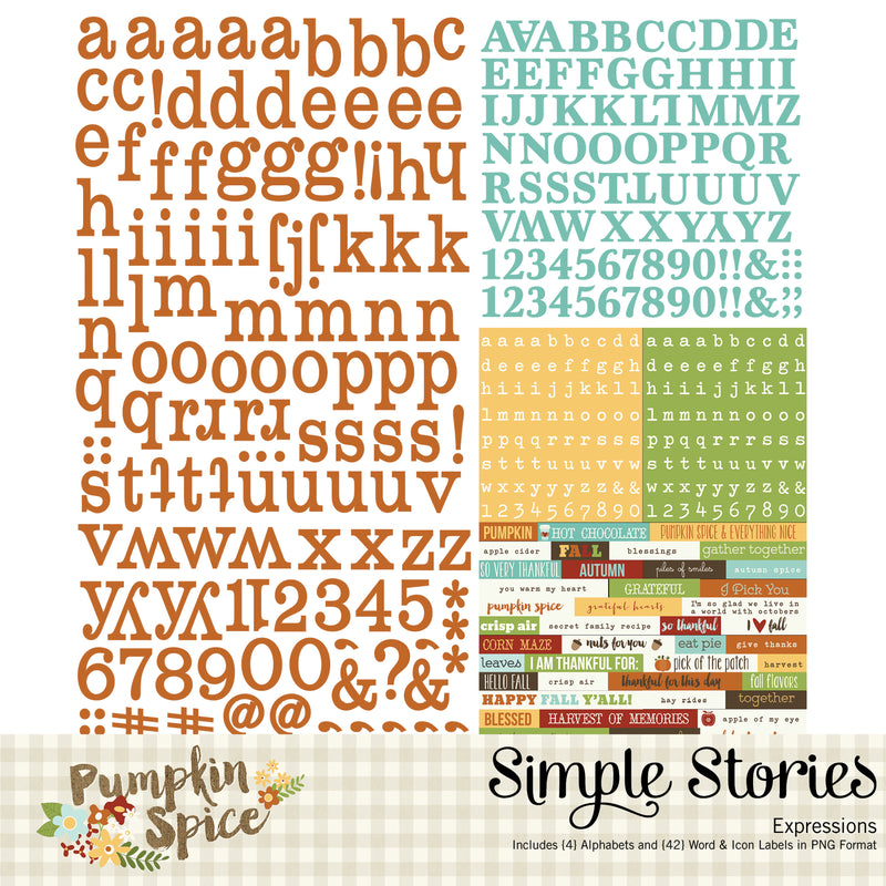 Pumpkin Spice Digital Collection Kit