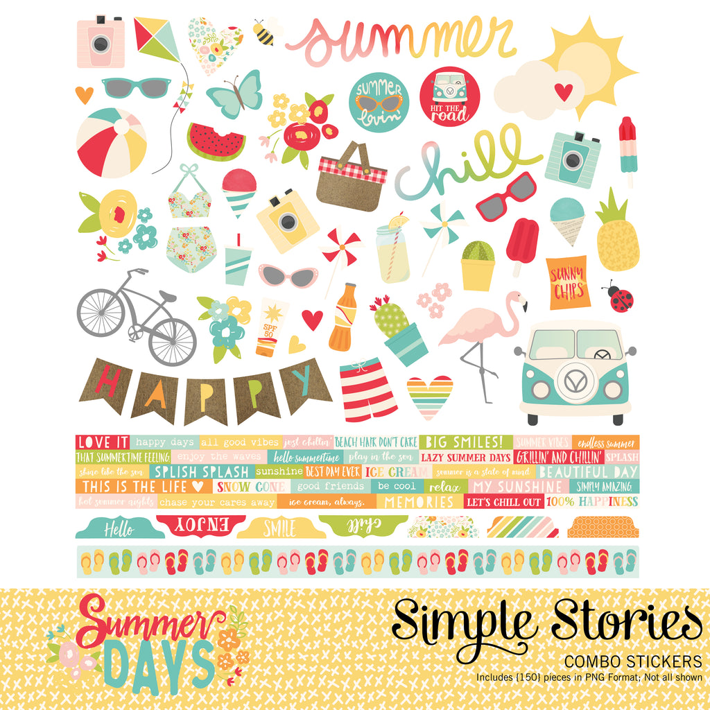 Summer Days Digital Stickers