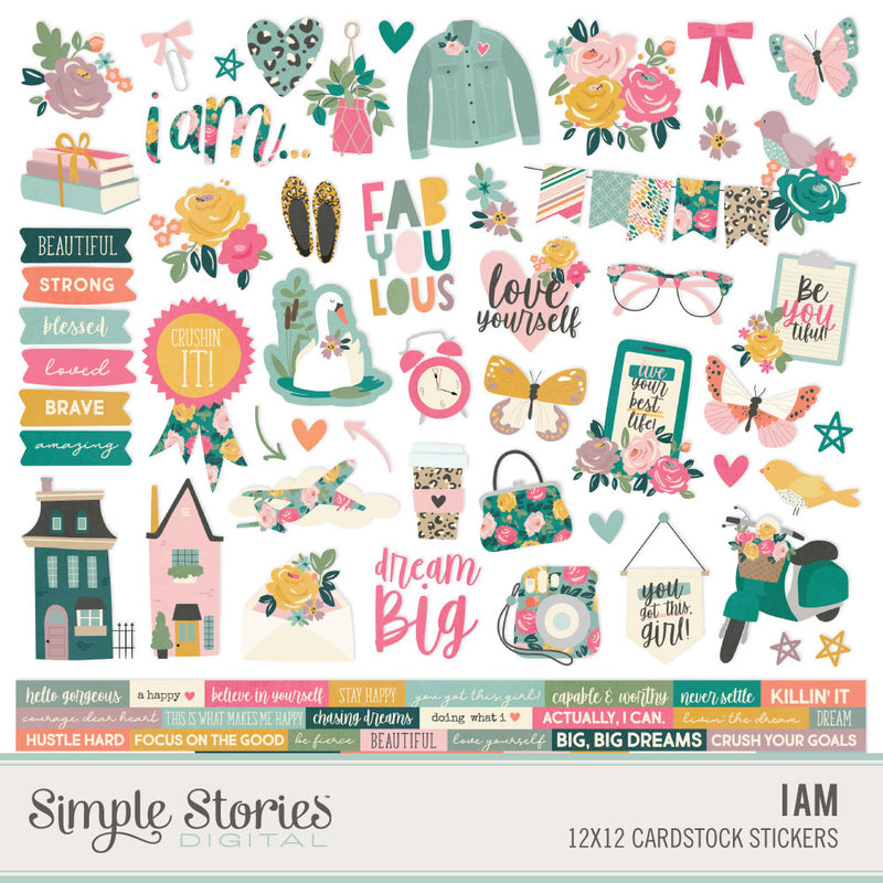 I Am Digital Embellishment Bundle