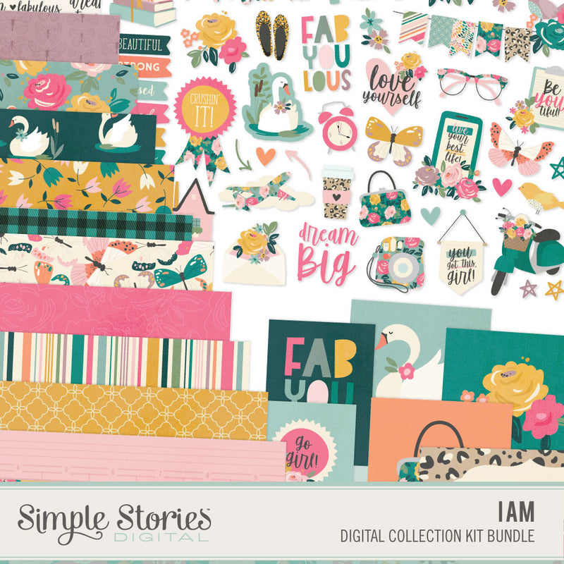 I Am Digital Paper Kit