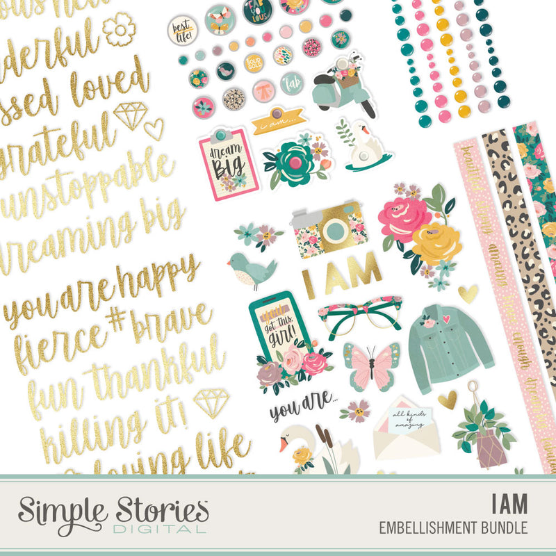 I Am Digital Paper Kit