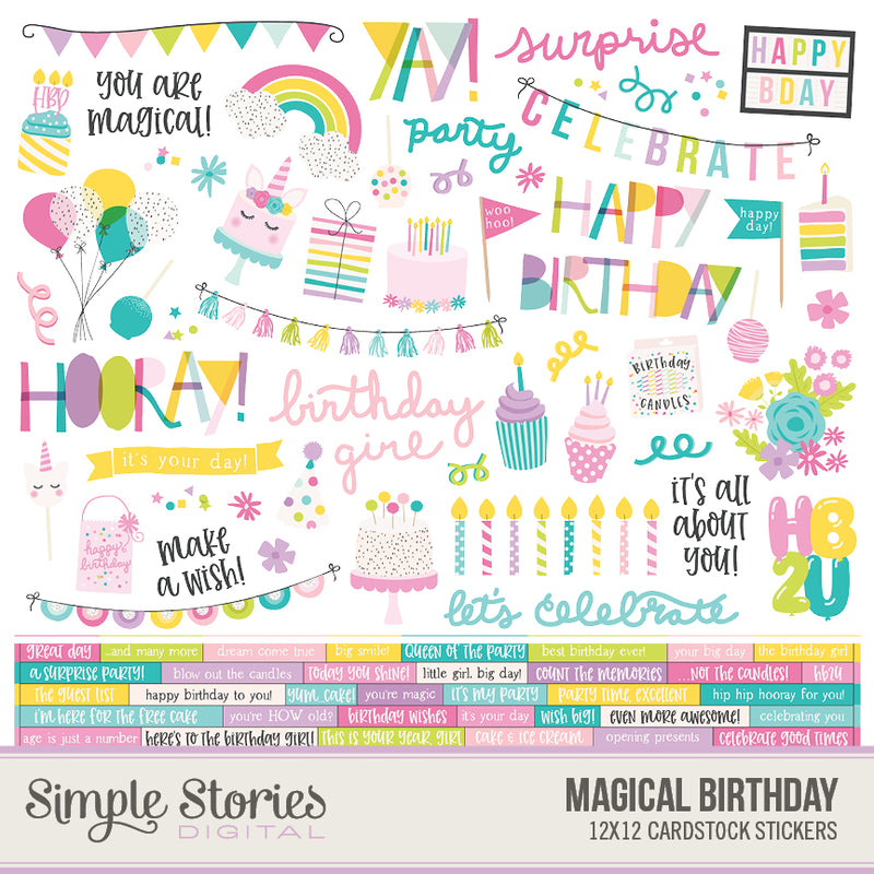 Magical Birthday Digital Bits Bundle