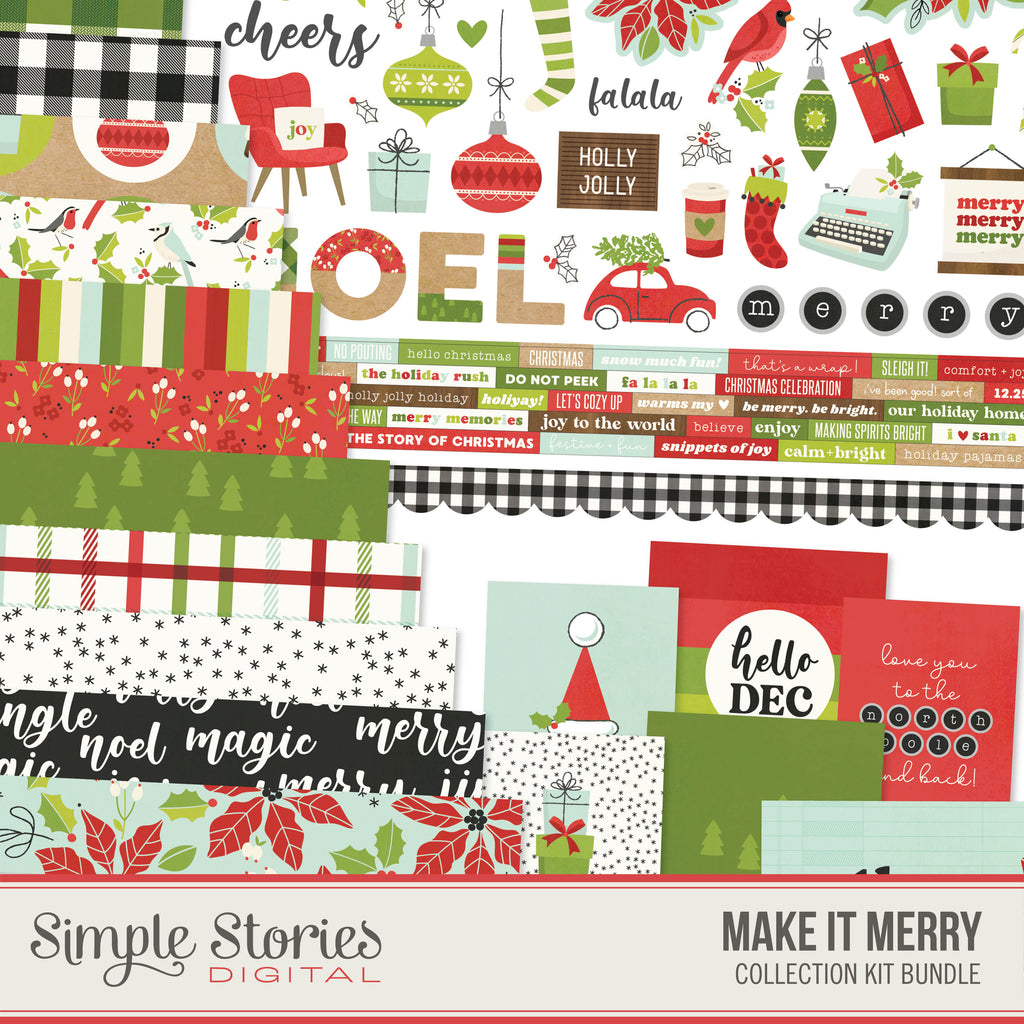 Make It Merry Digital Collection Kit Bundle
