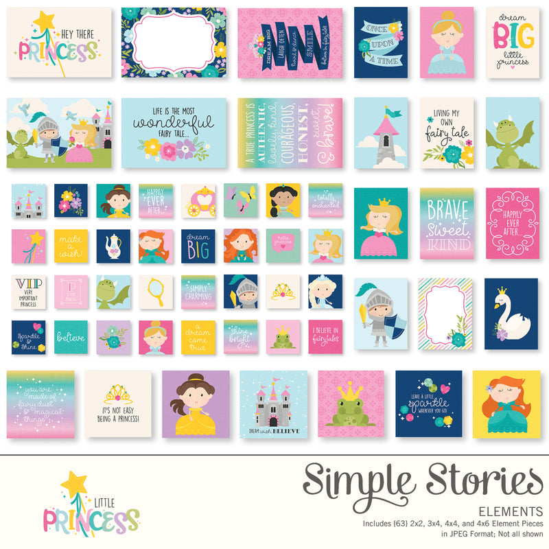 Little Princess Digital Designer Cardstock