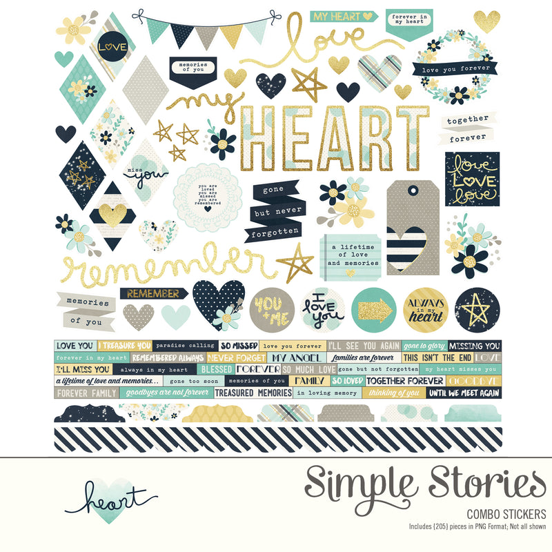 Heart Digital Designer Cardstock
