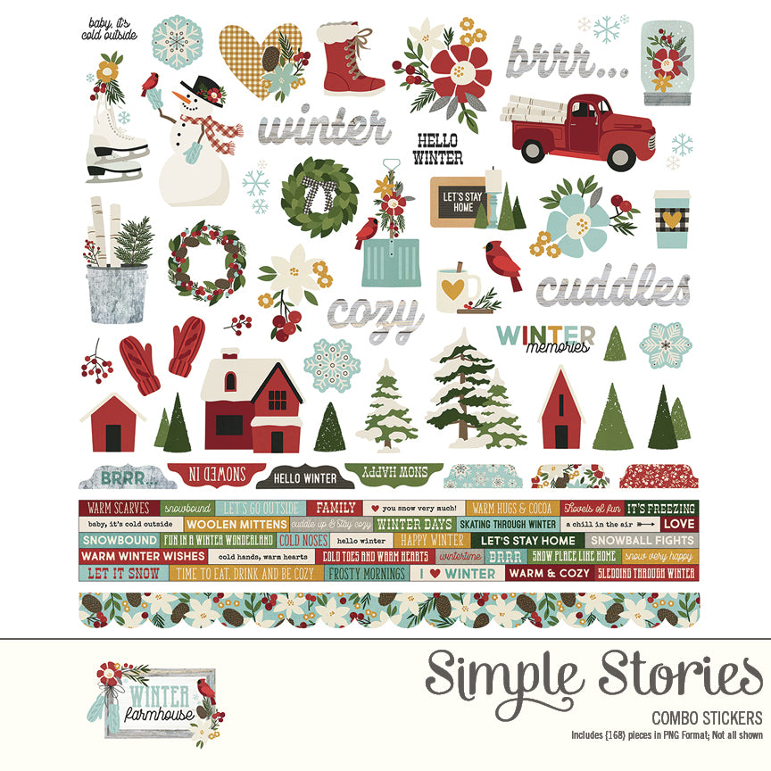 Winter Farmhouse Digital Stickers – Simple Stories