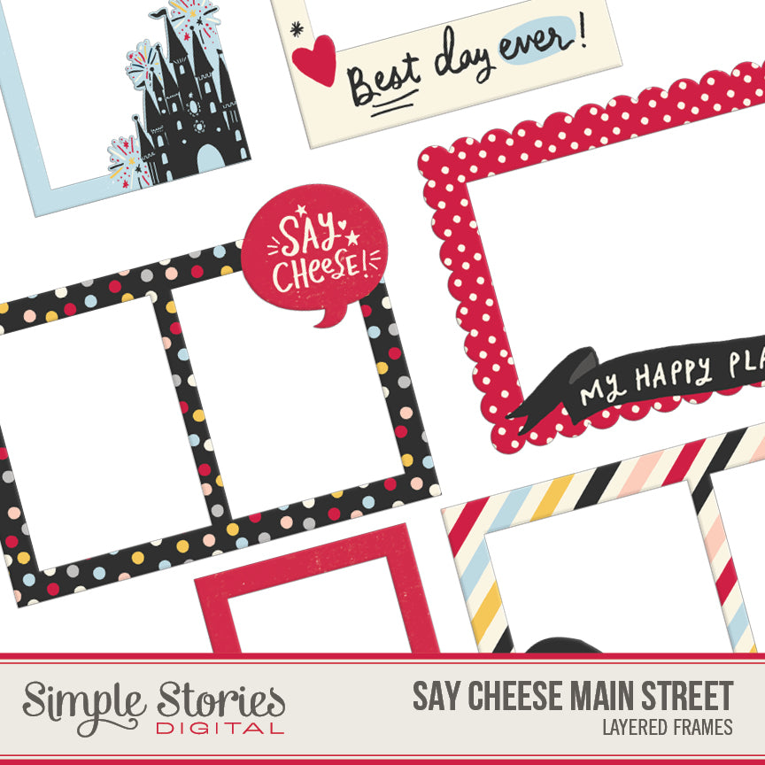 Say Cheese Main Street Digital Chipboard Frames