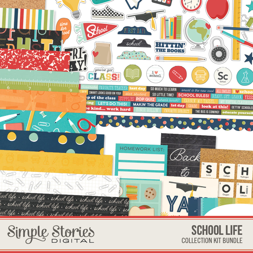 School Life Digital Collection Kit Bundle