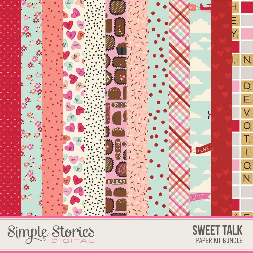 Sweet Talk Digital Paper Kit