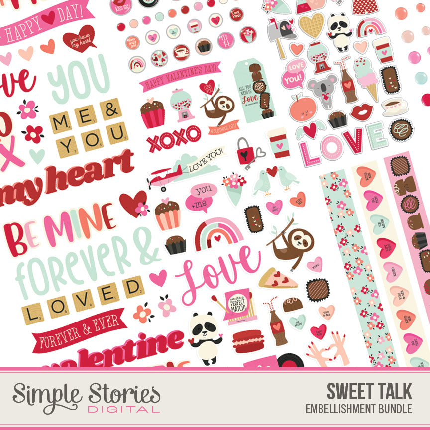 Sweet Talk Digital Embellishment Bundle